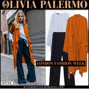 Zara terracotta draped trench coat